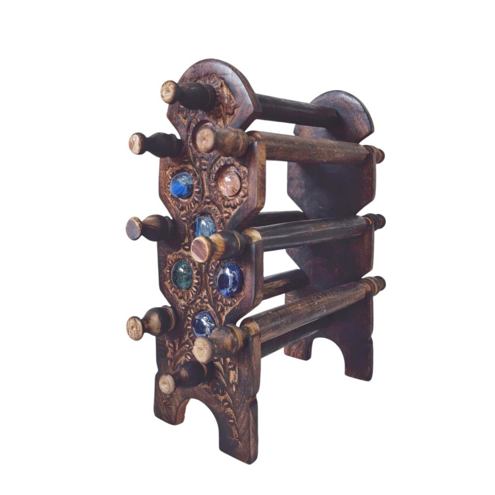 Wooden Bangle Stand – Stylish & Space-Saving thumbnail 1